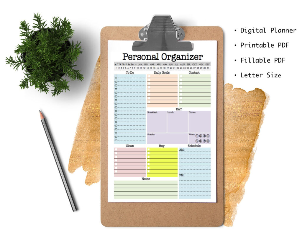 Best Practices - Personal Information Organiser